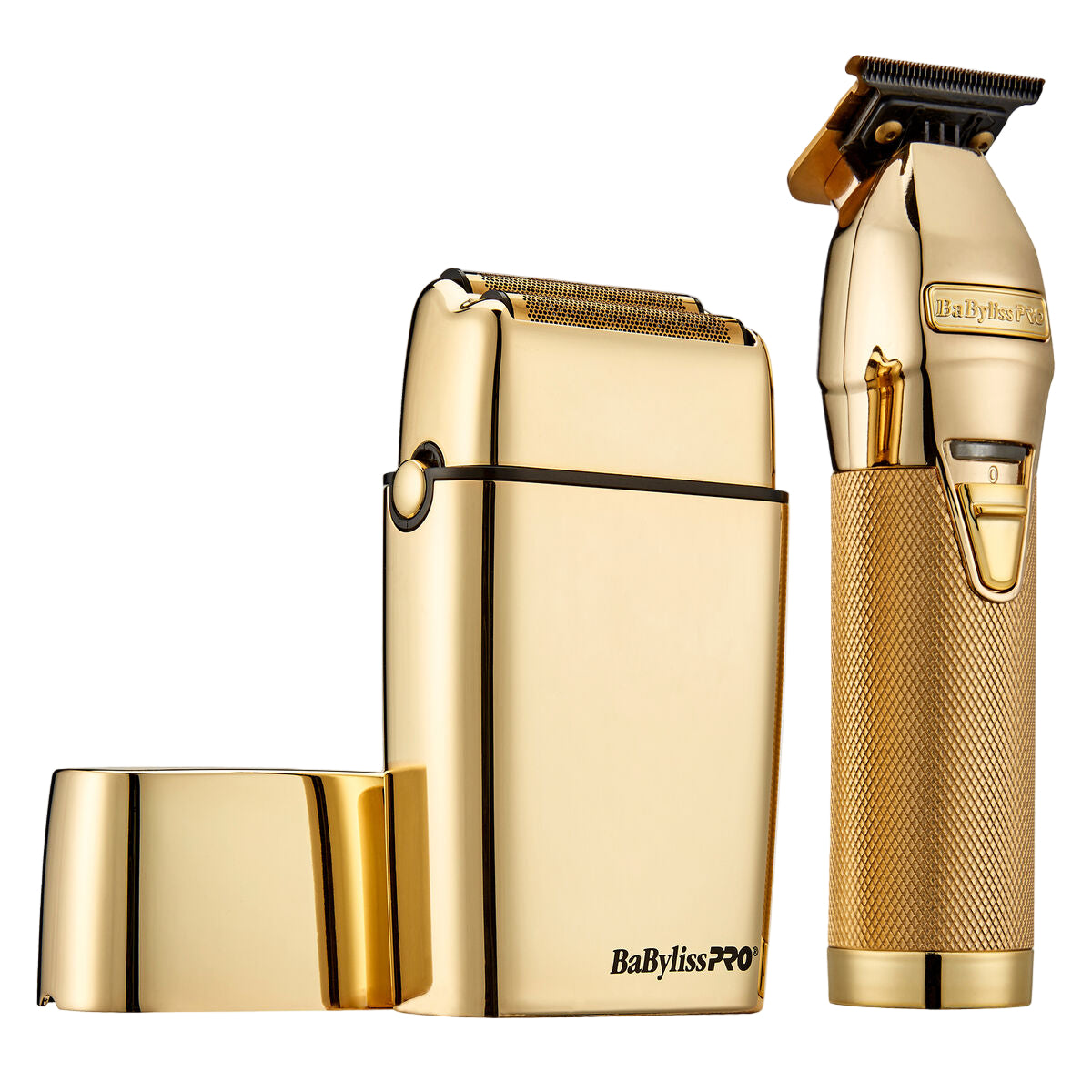 BabylissPro Gold Trimmer & Double-Foil Shaver Gift Set FXDUOFS2TG