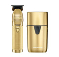 BaBylissPRO Gold Metal Trimmer & UV Single Foil Shaver (FXLFHOLPKG)
