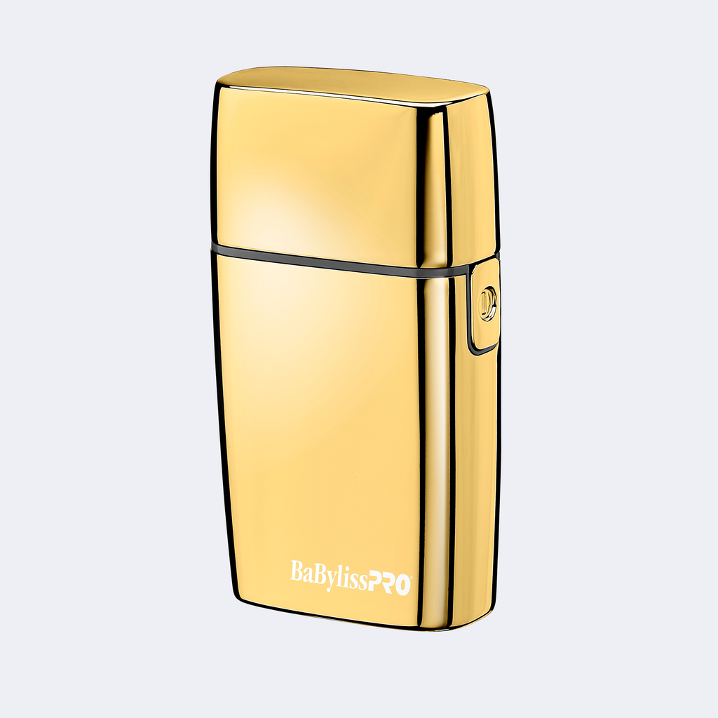 BaBylissPRO FXFS2G Gold Double Foil Shaver - Top Left Angle